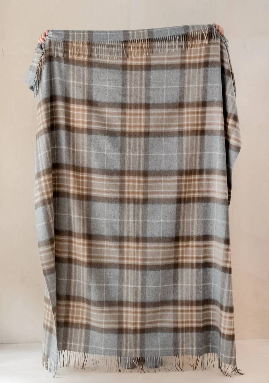 NEW TBCO lambswool blanket in mackellar tartan